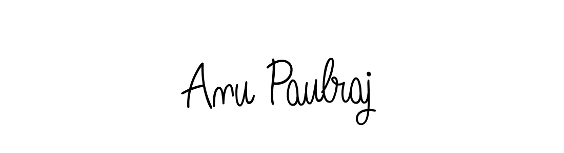 Create a beautiful signature design for name Anu Paulraj. With this signature (Angelique-Rose-font-FFP) fonts, you can make a handwritten signature for free. Anu Paulraj signature style 5 images and pictures png