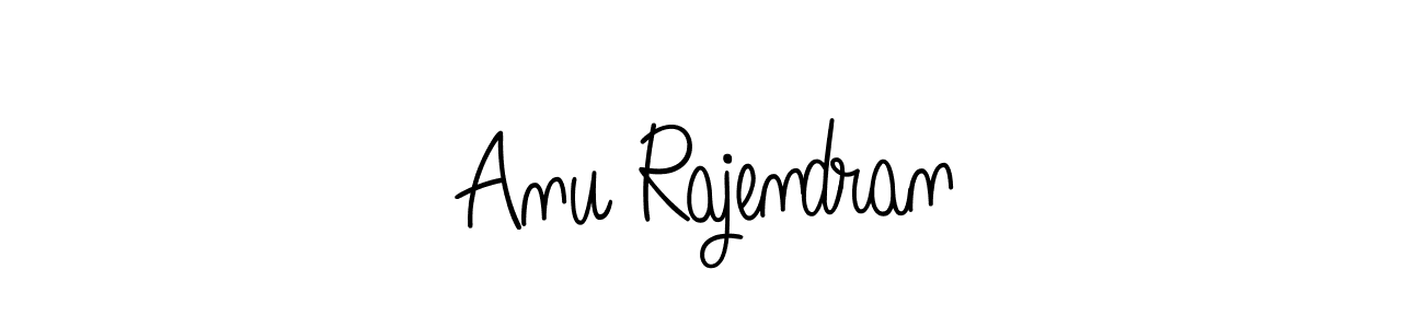Anu Rajendran stylish signature style. Best Handwritten Sign (Angelique-Rose-font-FFP) for my name. Handwritten Signature Collection Ideas for my name Anu Rajendran. Anu Rajendran signature style 5 images and pictures png