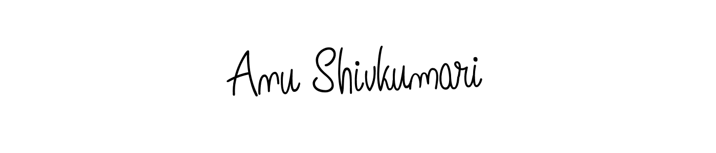 Design your own signature with our free online signature maker. With this signature software, you can create a handwritten (Angelique-Rose-font-FFP) signature for name Anu Shivkumari. Anu Shivkumari signature style 5 images and pictures png