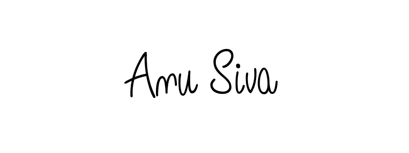 You should practise on your own different ways (Angelique-Rose-font-FFP) to write your name (Anu Siva) in signature. don't let someone else do it for you. Anu Siva signature style 5 images and pictures png