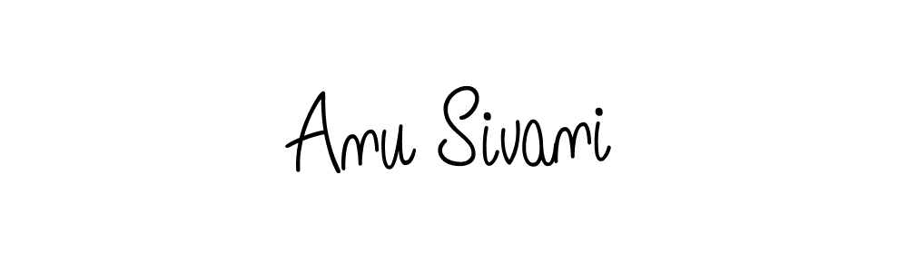 How to make Anu Sivani name signature. Use Angelique-Rose-font-FFP style for creating short signs online. This is the latest handwritten sign. Anu Sivani signature style 5 images and pictures png