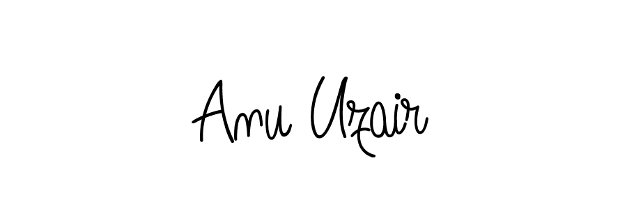 How to make Anu Uzair name signature. Use Angelique-Rose-font-FFP style for creating short signs online. This is the latest handwritten sign. Anu Uzair signature style 5 images and pictures png