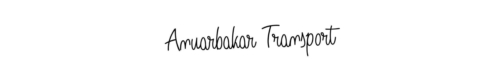 You should practise on your own different ways (Angelique-Rose-font-FFP) to write your name (Anuarbakar Transport) in signature. don't let someone else do it for you. Anuarbakar Transport signature style 5 images and pictures png