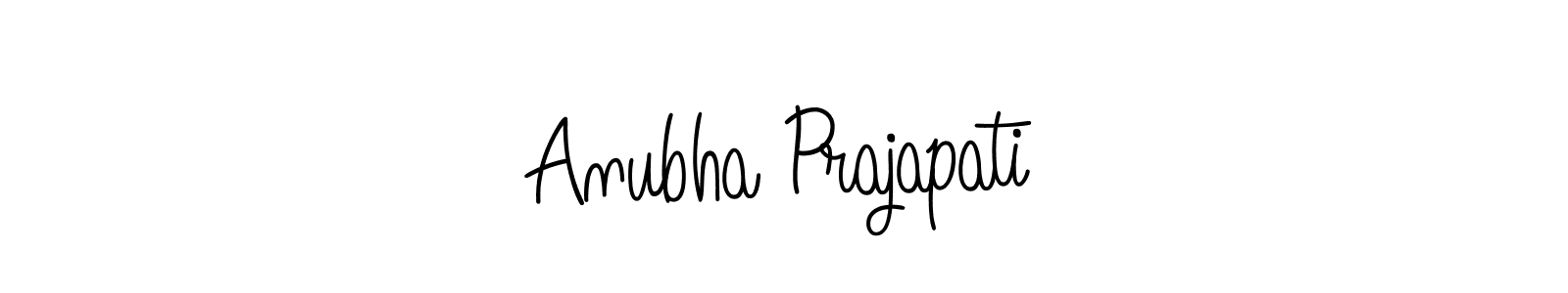 Create a beautiful signature design for name Anubha Prajapati. With this signature (Angelique-Rose-font-FFP) fonts, you can make a handwritten signature for free. Anubha Prajapati signature style 5 images and pictures png