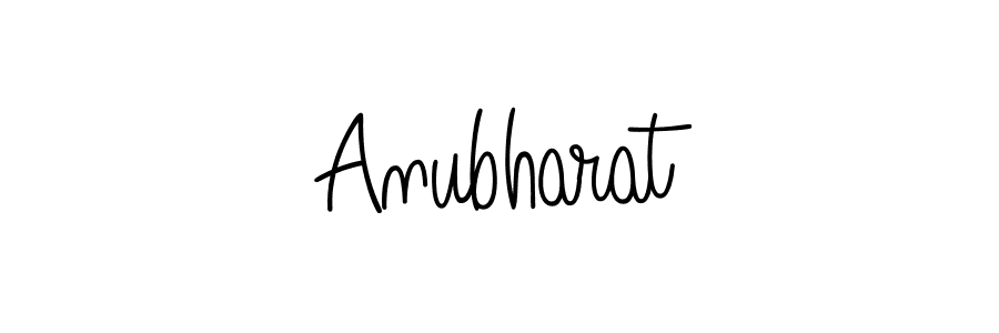 Make a beautiful signature design for name Anubharat. With this signature (Angelique-Rose-font-FFP) style, you can create a handwritten signature for free. Anubharat signature style 5 images and pictures png
