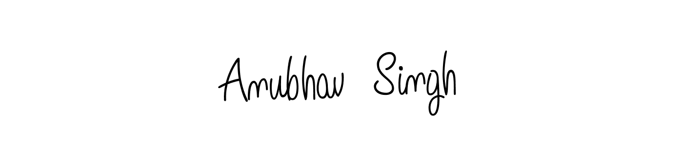 Anubhav  Singh stylish signature style. Best Handwritten Sign (Angelique-Rose-font-FFP) for my name. Handwritten Signature Collection Ideas for my name Anubhav  Singh. Anubhav  Singh signature style 5 images and pictures png