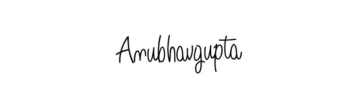 You should practise on your own different ways (Angelique-Rose-font-FFP) to write your name (Anubhavgupta) in signature. don't let someone else do it for you. Anubhavgupta signature style 5 images and pictures png