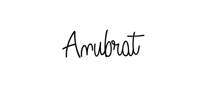 Anubrat stylish signature style. Best Handwritten Sign (Angelique-Rose-font-FFP) for my name. Handwritten Signature Collection Ideas for my name Anubrat. Anubrat signature style 5 images and pictures png