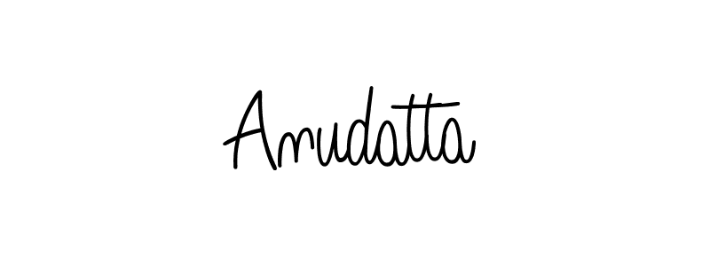 Anudatta stylish signature style. Best Handwritten Sign (Angelique-Rose-font-FFP) for my name. Handwritten Signature Collection Ideas for my name Anudatta. Anudatta signature style 5 images and pictures png
