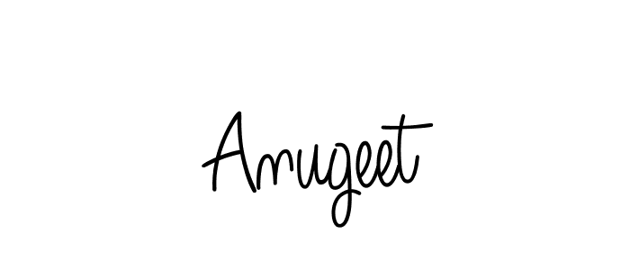 Anugeet stylish signature style. Best Handwritten Sign (Angelique-Rose-font-FFP) for my name. Handwritten Signature Collection Ideas for my name Anugeet. Anugeet signature style 5 images and pictures png