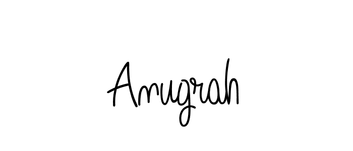 How to make Anugrah name signature. Use Angelique-Rose-font-FFP style for creating short signs online. This is the latest handwritten sign. Anugrah signature style 5 images and pictures png