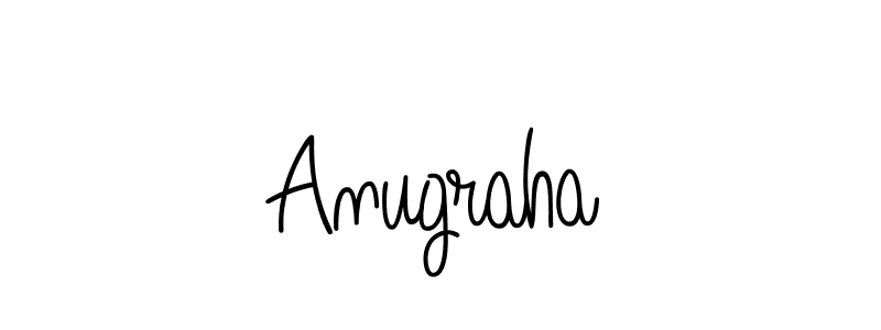 You should practise on your own different ways (Angelique-Rose-font-FFP) to write your name (Anugraha) in signature. don't let someone else do it for you. Anugraha signature style 5 images and pictures png