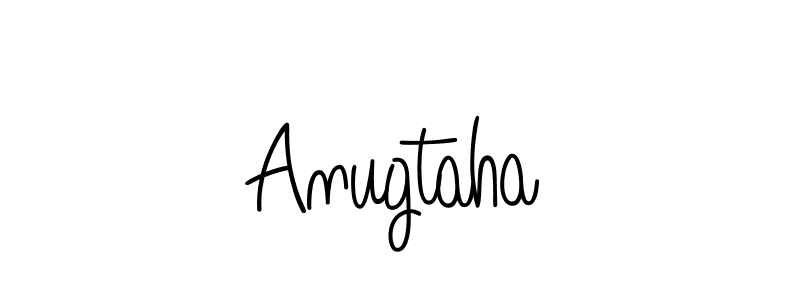 How to make Anugtaha name signature. Use Angelique-Rose-font-FFP style for creating short signs online. This is the latest handwritten sign. Anugtaha signature style 5 images and pictures png