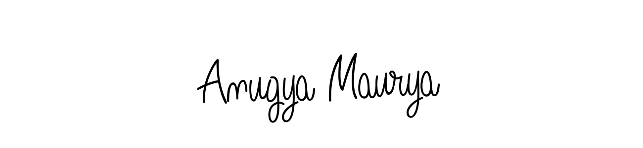 How to make Anugya Maurya signature? Angelique-Rose-font-FFP is a professional autograph style. Create handwritten signature for Anugya Maurya name. Anugya Maurya signature style 5 images and pictures png