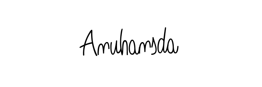 You should practise on your own different ways (Angelique-Rose-font-FFP) to write your name (Anuhansda) in signature. don't let someone else do it for you. Anuhansda signature style 5 images and pictures png