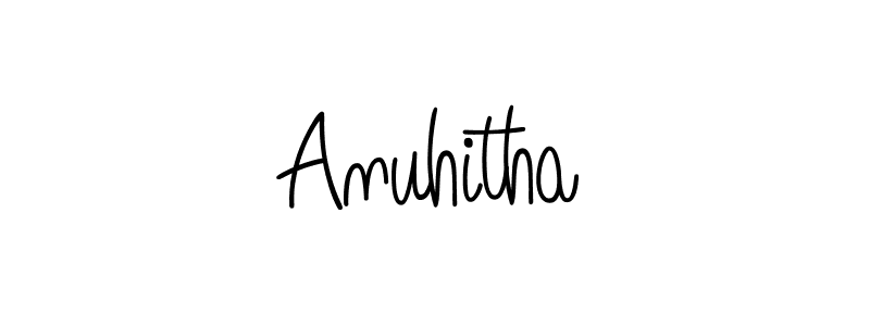 Create a beautiful signature design for name Anuhitha. With this signature (Angelique-Rose-font-FFP) fonts, you can make a handwritten signature for free. Anuhitha signature style 5 images and pictures png