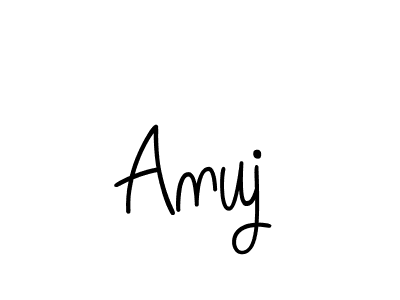 Use a signature maker to create a handwritten signature online. With this signature software, you can design (Angelique-Rose-font-FFP) your own signature for name Anuj. Anuj signature style 5 images and pictures png