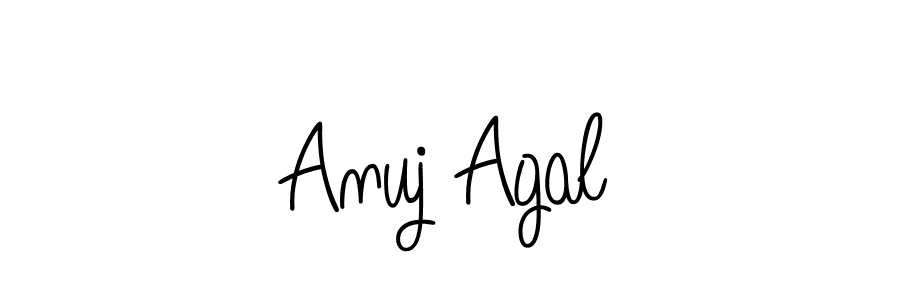Angelique-Rose-font-FFP is a professional signature style that is perfect for those who want to add a touch of class to their signature. It is also a great choice for those who want to make their signature more unique. Get Anuj Agal name to fancy signature for free. Anuj Agal signature style 5 images and pictures png