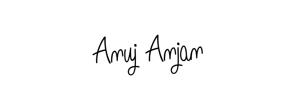 Also we have Anuj Anjan name is the best signature style. Create professional handwritten signature collection using Angelique-Rose-font-FFP autograph style. Anuj Anjan signature style 5 images and pictures png