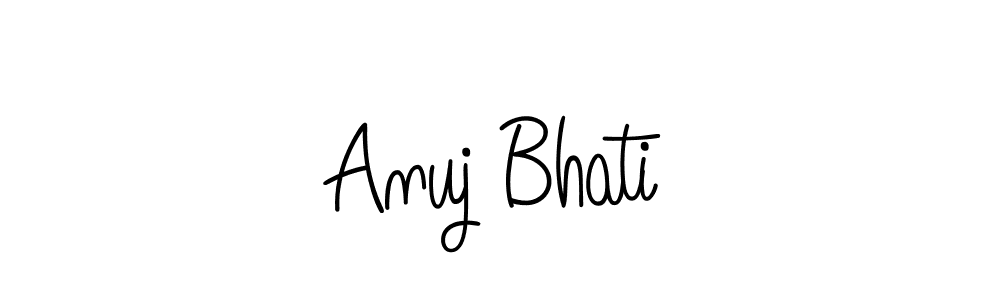 Also You can easily find your signature by using the search form. We will create Anuj Bhati name handwritten signature images for you free of cost using Angelique-Rose-font-FFP sign style. Anuj Bhati signature style 5 images and pictures png