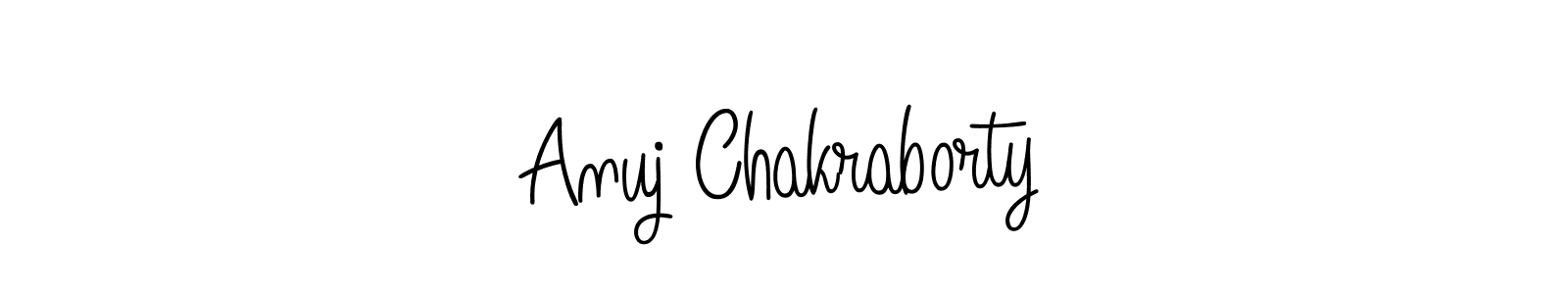 Anuj Chakraborty stylish signature style. Best Handwritten Sign (Angelique-Rose-font-FFP) for my name. Handwritten Signature Collection Ideas for my name Anuj Chakraborty. Anuj Chakraborty signature style 5 images and pictures png
