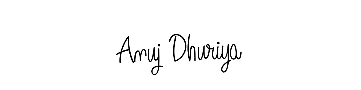 Here are the top 10 professional signature styles for the name Anuj Dhuriya. These are the best autograph styles you can use for your name. Anuj Dhuriya signature style 5 images and pictures png