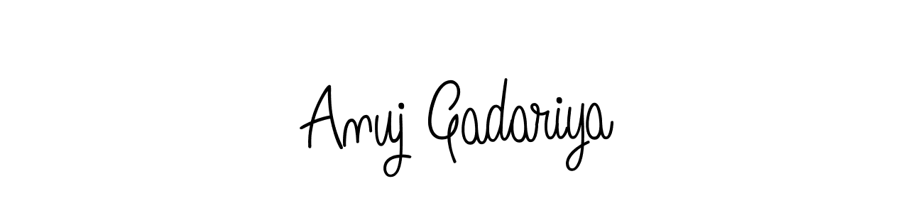 Similarly Angelique-Rose-font-FFP is the best handwritten signature design. Signature creator online .You can use it as an online autograph creator for name Anuj Gadariya. Anuj Gadariya signature style 5 images and pictures png