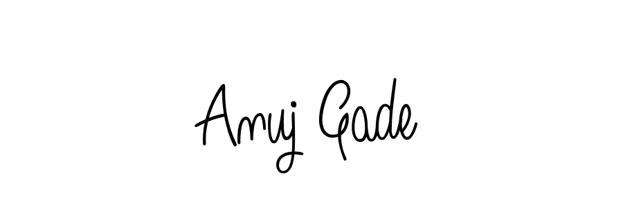 Create a beautiful signature design for name Anuj Gade. With this signature (Angelique-Rose-font-FFP) fonts, you can make a handwritten signature for free. Anuj Gade signature style 5 images and pictures png