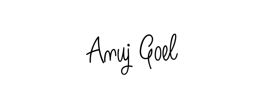 Make a beautiful signature design for name Anuj Goel. Use this online signature maker to create a handwritten signature for free. Anuj Goel signature style 5 images and pictures png