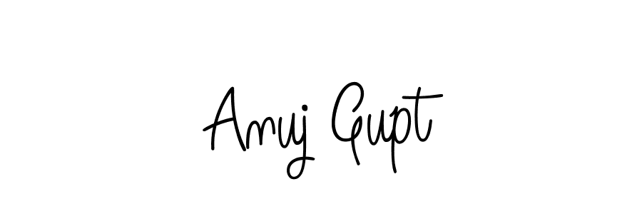 Design your own signature with our free online signature maker. With this signature software, you can create a handwritten (Angelique-Rose-font-FFP) signature for name Anuj Gupt. Anuj Gupt signature style 5 images and pictures png