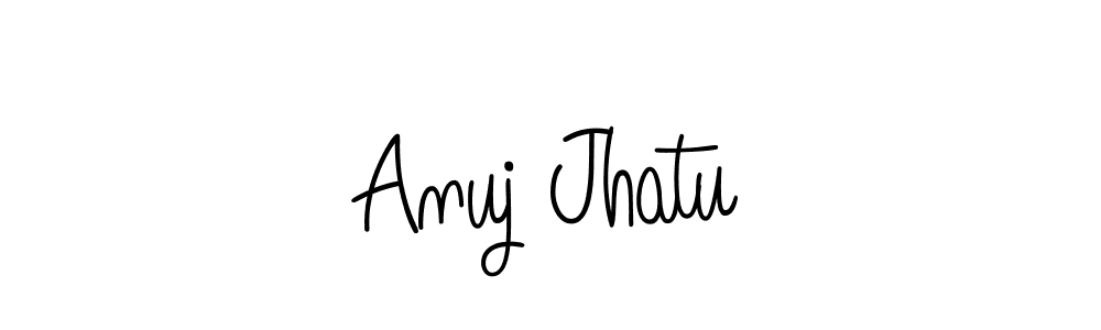 Create a beautiful signature design for name Anuj Jhatu. With this signature (Angelique-Rose-font-FFP) fonts, you can make a handwritten signature for free. Anuj Jhatu signature style 5 images and pictures png