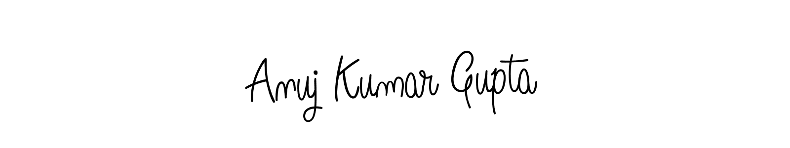 Use a signature maker to create a handwritten signature online. With this signature software, you can design (Angelique-Rose-font-FFP) your own signature for name Anuj Kumar Gupta. Anuj Kumar Gupta signature style 5 images and pictures png