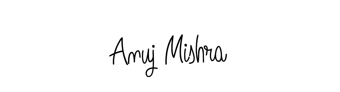 Make a beautiful signature design for name Anuj Mishra. With this signature (Angelique-Rose-font-FFP) style, you can create a handwritten signature for free. Anuj Mishra signature style 5 images and pictures png