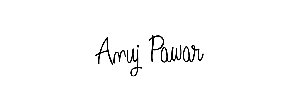 Make a beautiful signature design for name Anuj Pawar. With this signature (Angelique-Rose-font-FFP) style, you can create a handwritten signature for free. Anuj Pawar signature style 5 images and pictures png