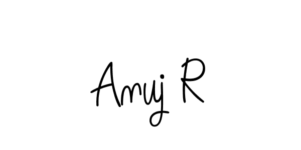 It looks lik you need a new signature style for name Anuj R. Design unique handwritten (Angelique-Rose-font-FFP) signature with our free signature maker in just a few clicks. Anuj R signature style 5 images and pictures png