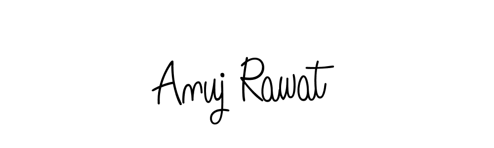 The best way (Angelique-Rose-font-FFP) to make a short signature is to pick only two or three words in your name. The name Anuj Rawat include a total of six letters. For converting this name. Anuj Rawat signature style 5 images and pictures png