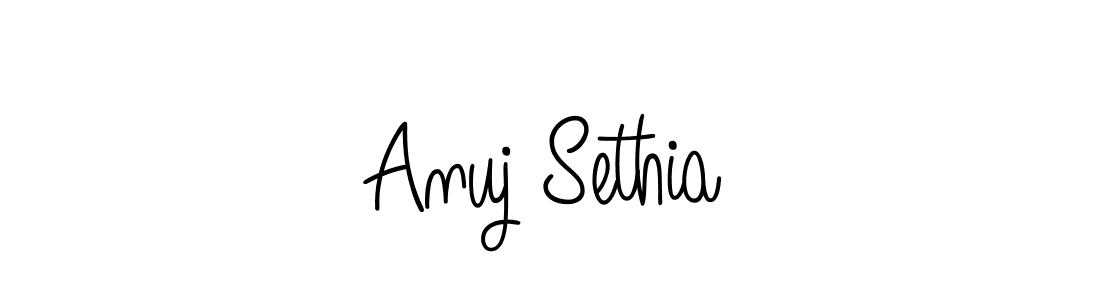 The best way (Angelique-Rose-font-FFP) to make a short signature is to pick only two or three words in your name. The name Anuj Sethia include a total of six letters. For converting this name. Anuj Sethia signature style 5 images and pictures png