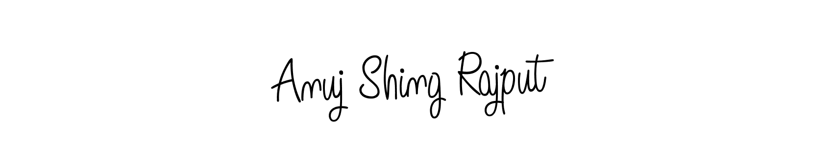The best way (Angelique-Rose-font-FFP) to make a short signature is to pick only two or three words in your name. The name Anuj Shing Rajput include a total of six letters. For converting this name. Anuj Shing Rajput signature style 5 images and pictures png