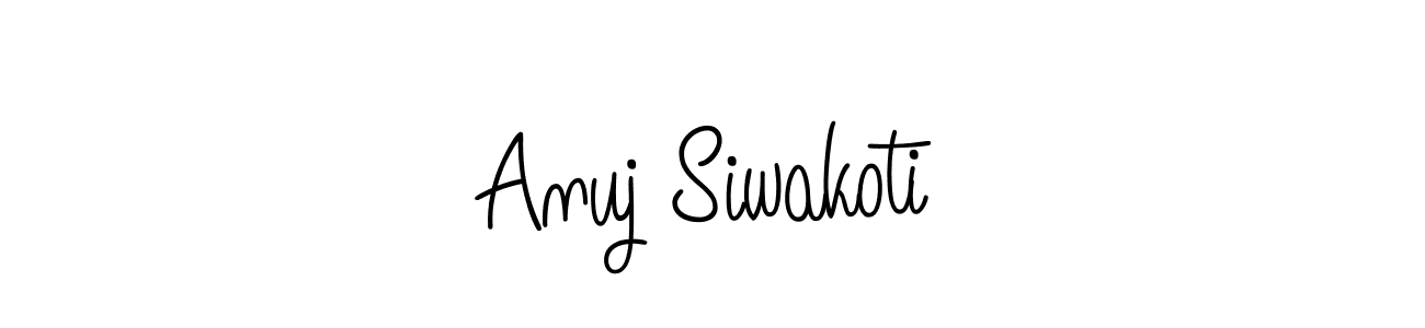 Also You can easily find your signature by using the search form. We will create Anuj Siwakoti name handwritten signature images for you free of cost using Angelique-Rose-font-FFP sign style. Anuj Siwakoti signature style 5 images and pictures png