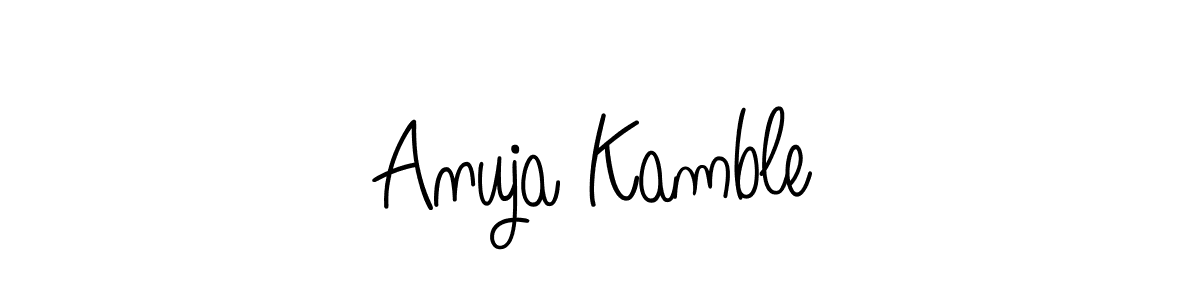 It looks lik you need a new signature style for name Anuja Kamble. Design unique handwritten (Angelique-Rose-font-FFP) signature with our free signature maker in just a few clicks. Anuja Kamble signature style 5 images and pictures png
