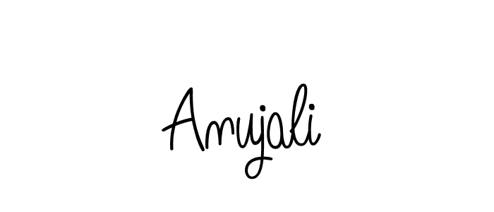 The best way (Angelique-Rose-font-FFP) to make a short signature is to pick only two or three words in your name. The name Anujali include a total of six letters. For converting this name. Anujali signature style 5 images and pictures png