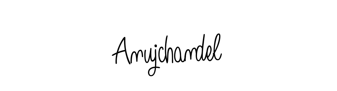 You should practise on your own different ways (Angelique-Rose-font-FFP) to write your name (Anujchandel) in signature. don't let someone else do it for you. Anujchandel signature style 5 images and pictures png