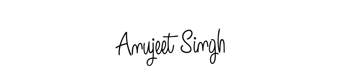 Anujeet Singh stylish signature style. Best Handwritten Sign (Angelique-Rose-font-FFP) for my name. Handwritten Signature Collection Ideas for my name Anujeet Singh. Anujeet Singh signature style 5 images and pictures png