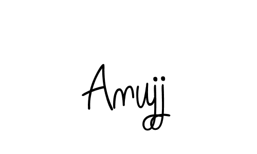 You should practise on your own different ways (Angelique-Rose-font-FFP) to write your name (Anujj) in signature. don't let someone else do it for you. Anujj signature style 5 images and pictures png