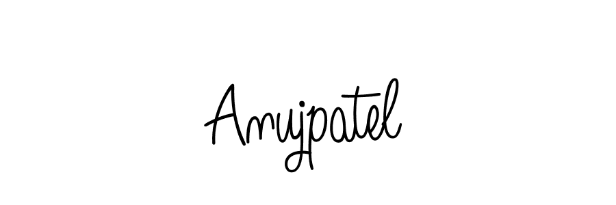 Use a signature maker to create a handwritten signature online. With this signature software, you can design (Angelique-Rose-font-FFP) your own signature for name Anujpatel. Anujpatel signature style 5 images and pictures png