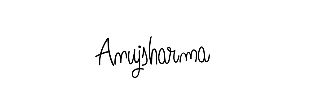 You should practise on your own different ways (Angelique-Rose-font-FFP) to write your name (Anujsharma) in signature. don't let someone else do it for you. Anujsharma signature style 5 images and pictures png