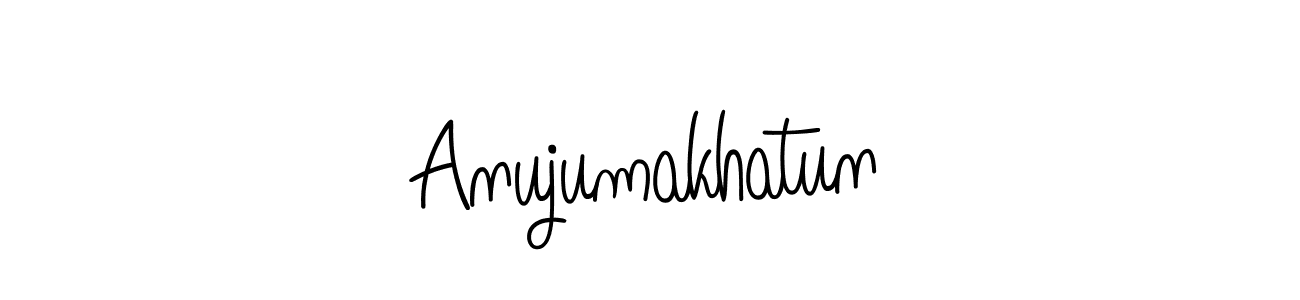 Make a short Anujumakhatun signature style. Manage your documents anywhere anytime using Angelique-Rose-font-FFP. Create and add eSignatures, submit forms, share and send files easily. Anujumakhatun signature style 5 images and pictures png