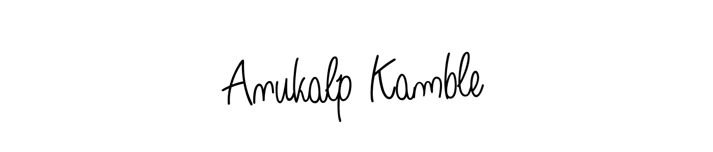 Make a beautiful signature design for name Anukalp Kamble. With this signature (Angelique-Rose-font-FFP) style, you can create a handwritten signature for free. Anukalp Kamble signature style 5 images and pictures png