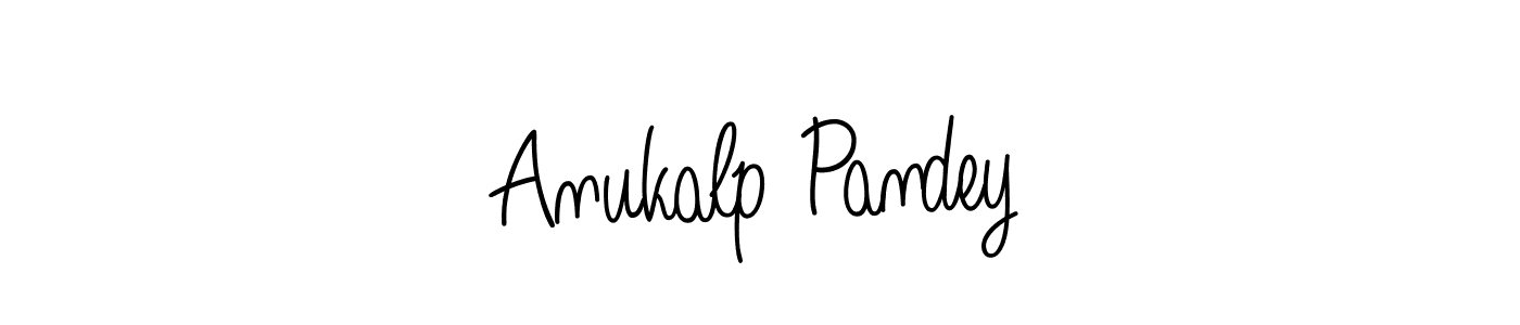 Make a beautiful signature design for name Anukalp Pandey. With this signature (Angelique-Rose-font-FFP) style, you can create a handwritten signature for free. Anukalp Pandey signature style 5 images and pictures png