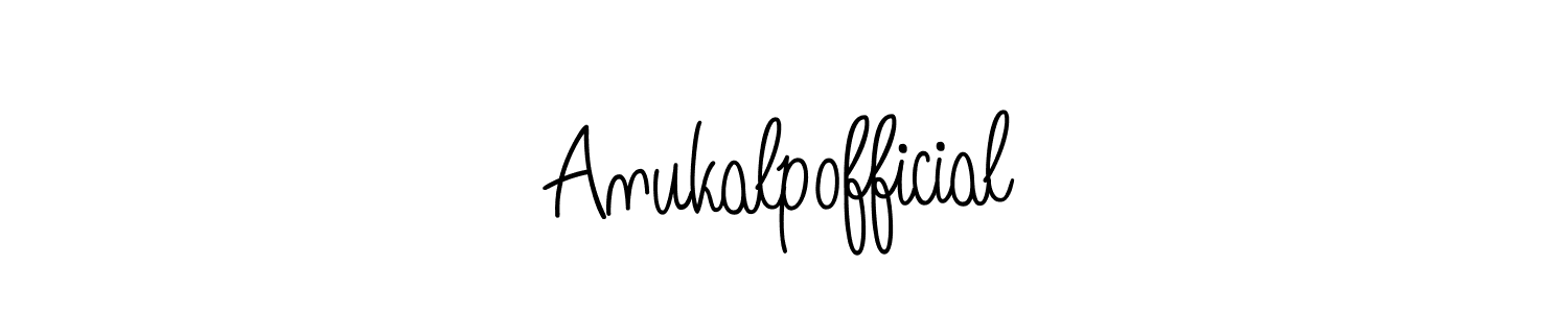 Create a beautiful signature design for name Anukalpofficial. With this signature (Angelique-Rose-font-FFP) fonts, you can make a handwritten signature for free. Anukalpofficial signature style 5 images and pictures png